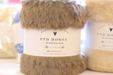 Beige Grey - Fur Throw